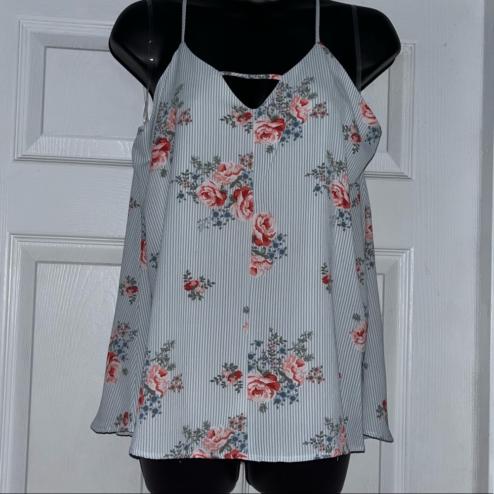 Floral Cami Open Back